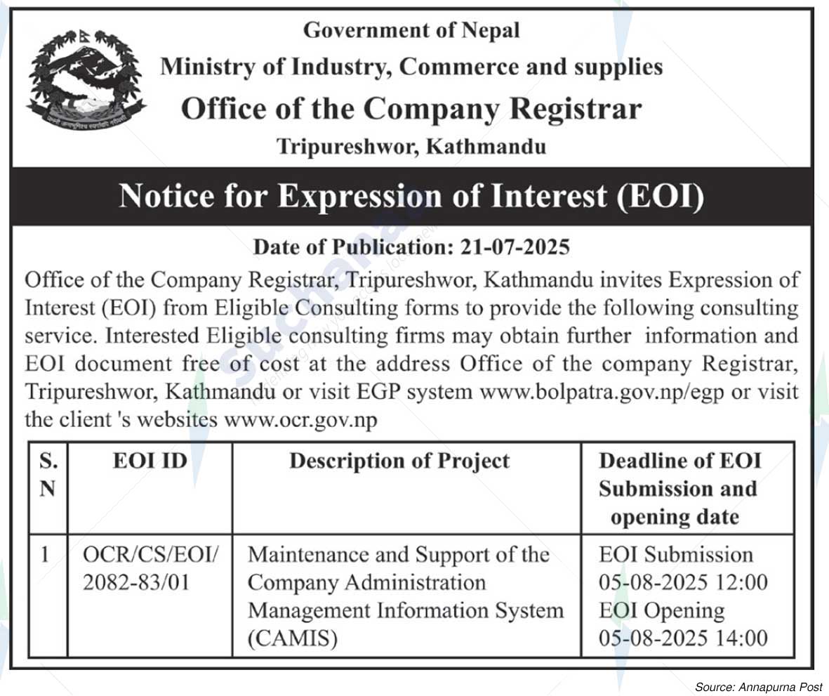 Office of the Company Registrar, Tripureshwor