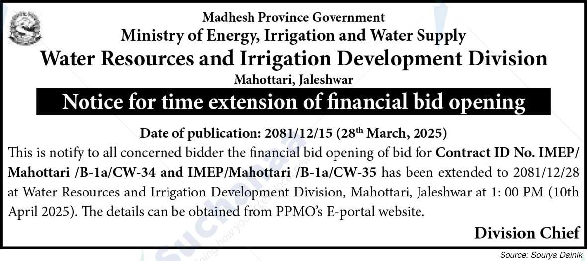 Water Resources and Irrigation Development Division