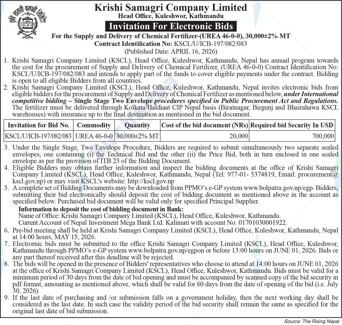 Krishi Samagri Company Limited