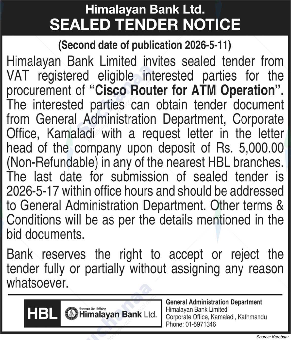 Himalayan Bank Limited