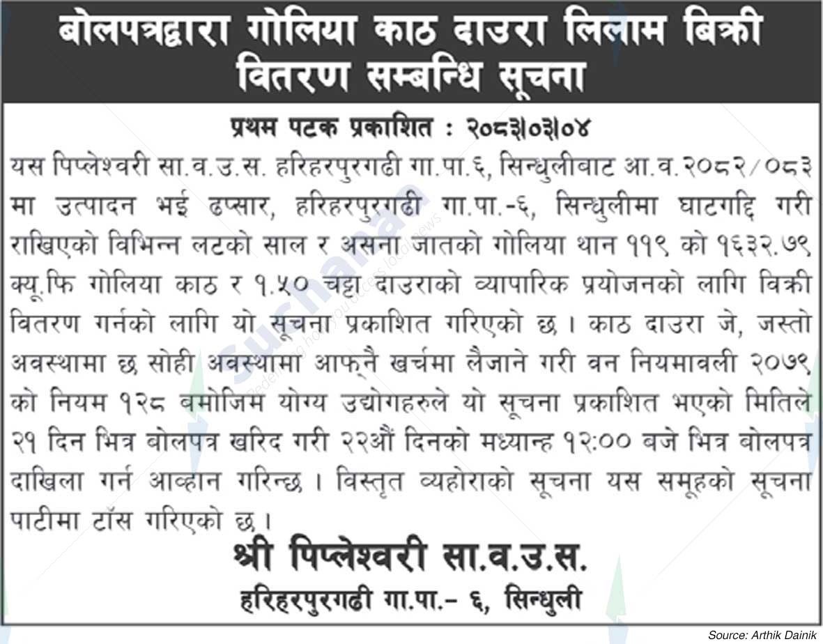 Shree Pipleswari Saa.Wa.Wo.Sa.