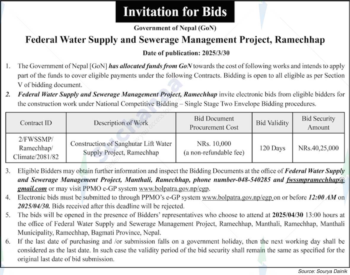 Federal Water Supply and Sewerage Management Project