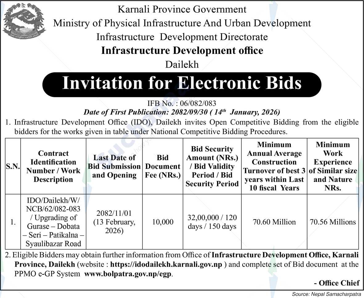 Infrastructure Development office, Dailekh