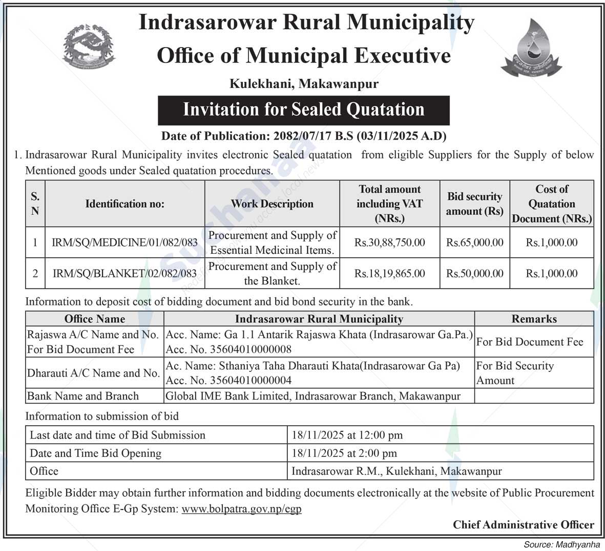 Indrasarowar Rural Municipality