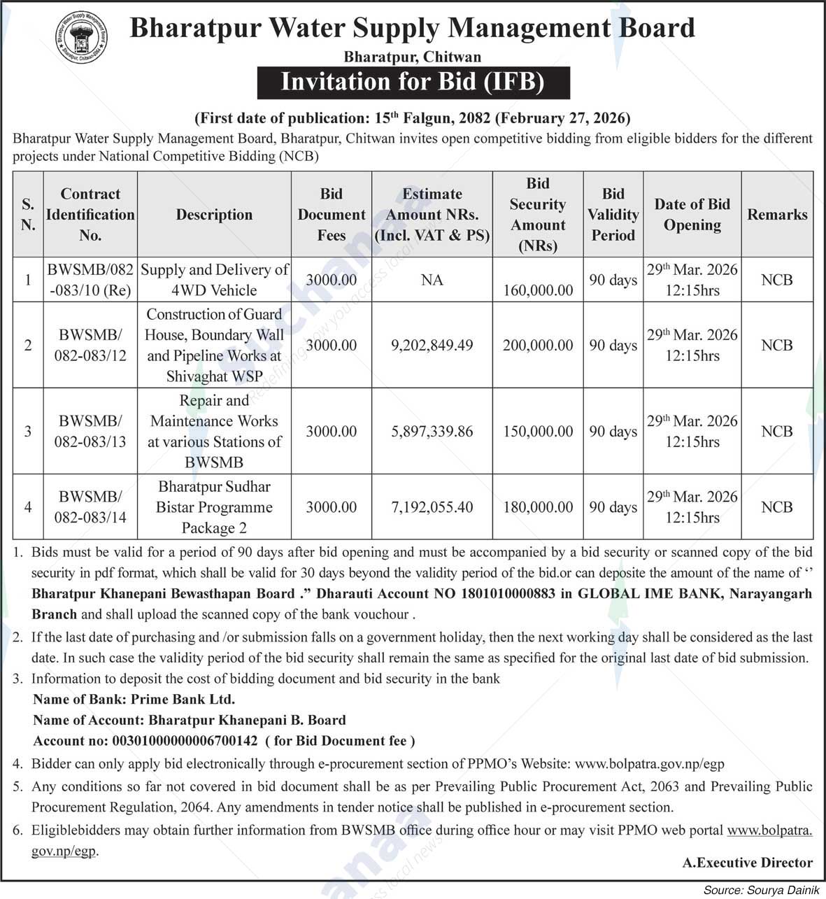 Bharatpur Water Supply Management Board