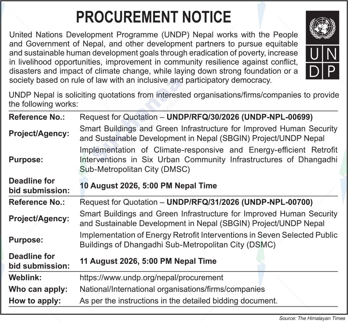 United Nations Development Programme (UNDP)