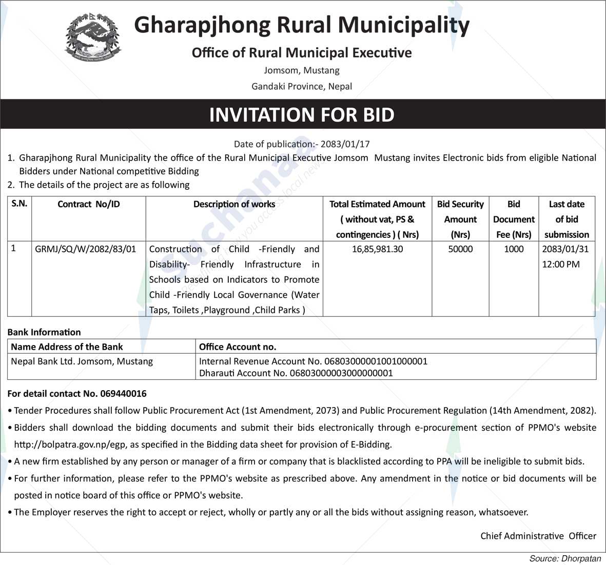Gharapjhong Rural Municipality