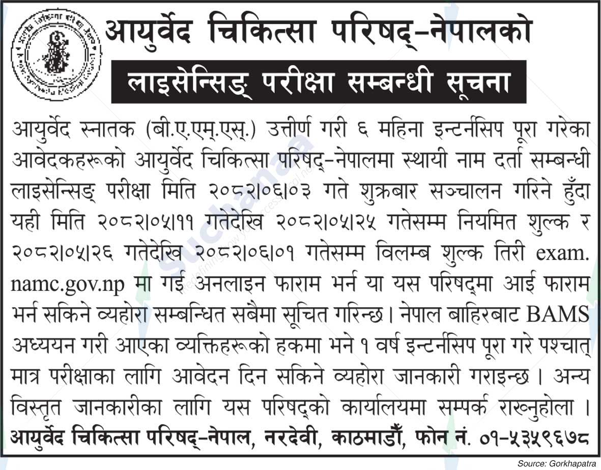 Nepal Ayurvedic Medical Council (NAMC)