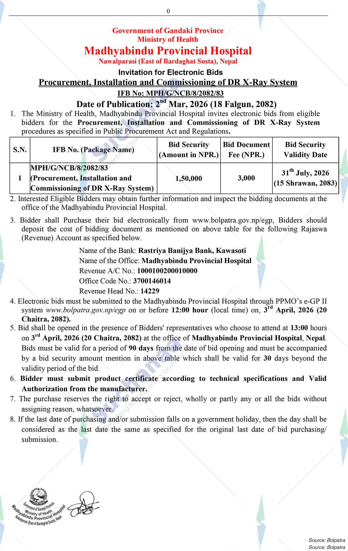 Madhyabindu Provincial Hospital