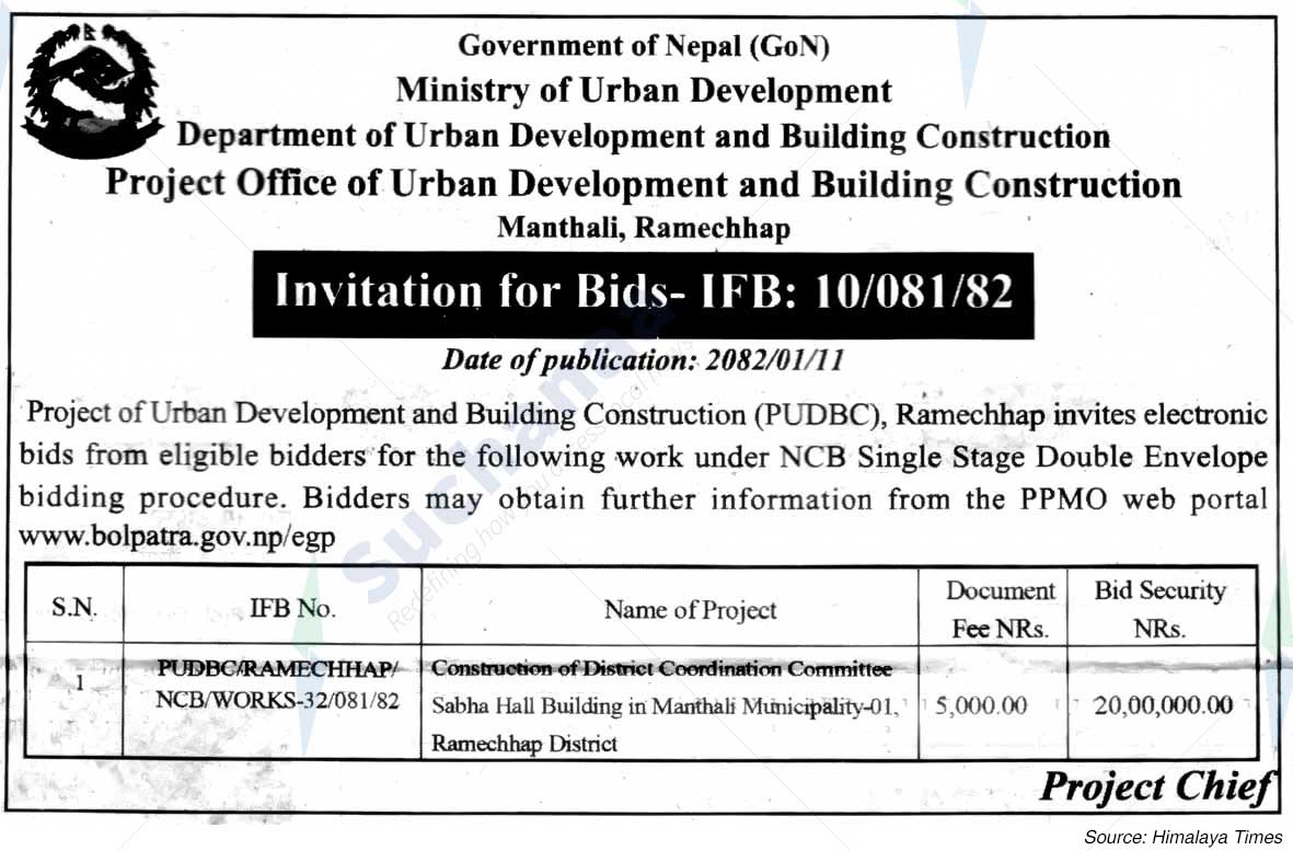 Project Office of Urban Development and Building Construction