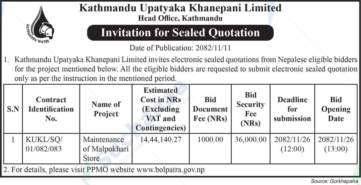 Kathmandu Upatyaka Khanepani Limited