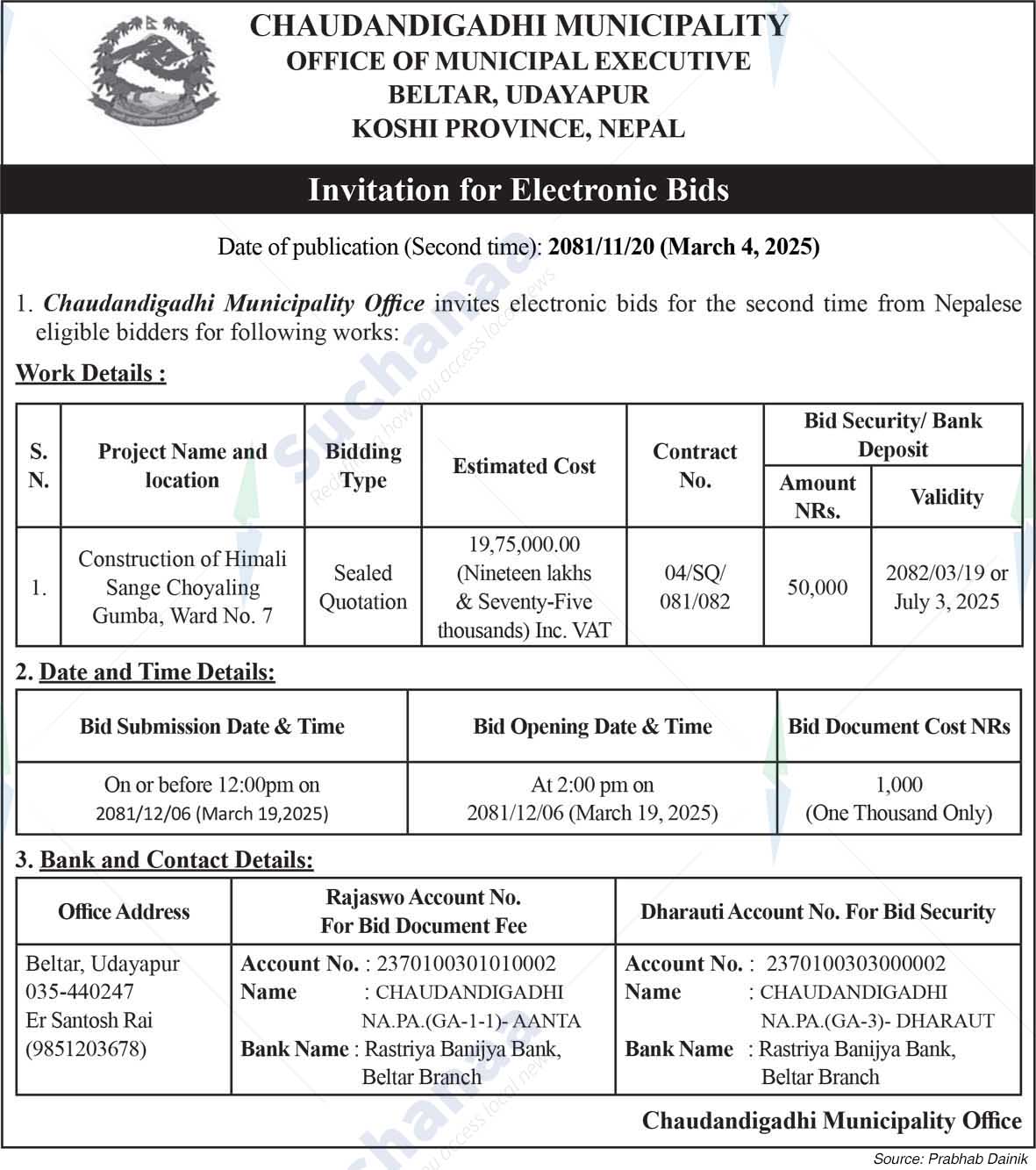 Chaudandigadhi Municipality