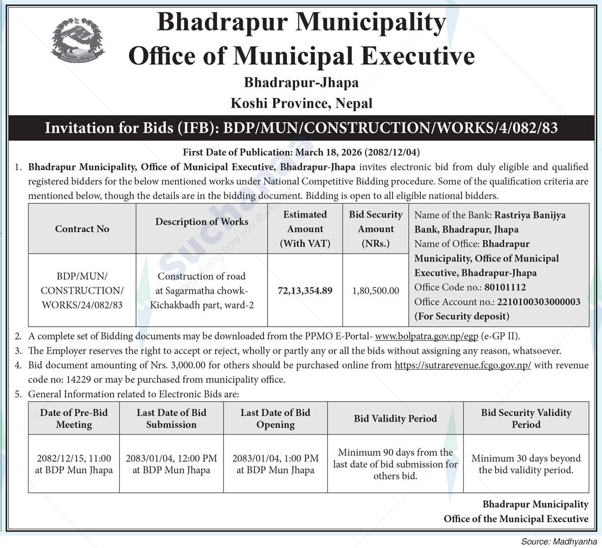 Bhadrapur Municipality
