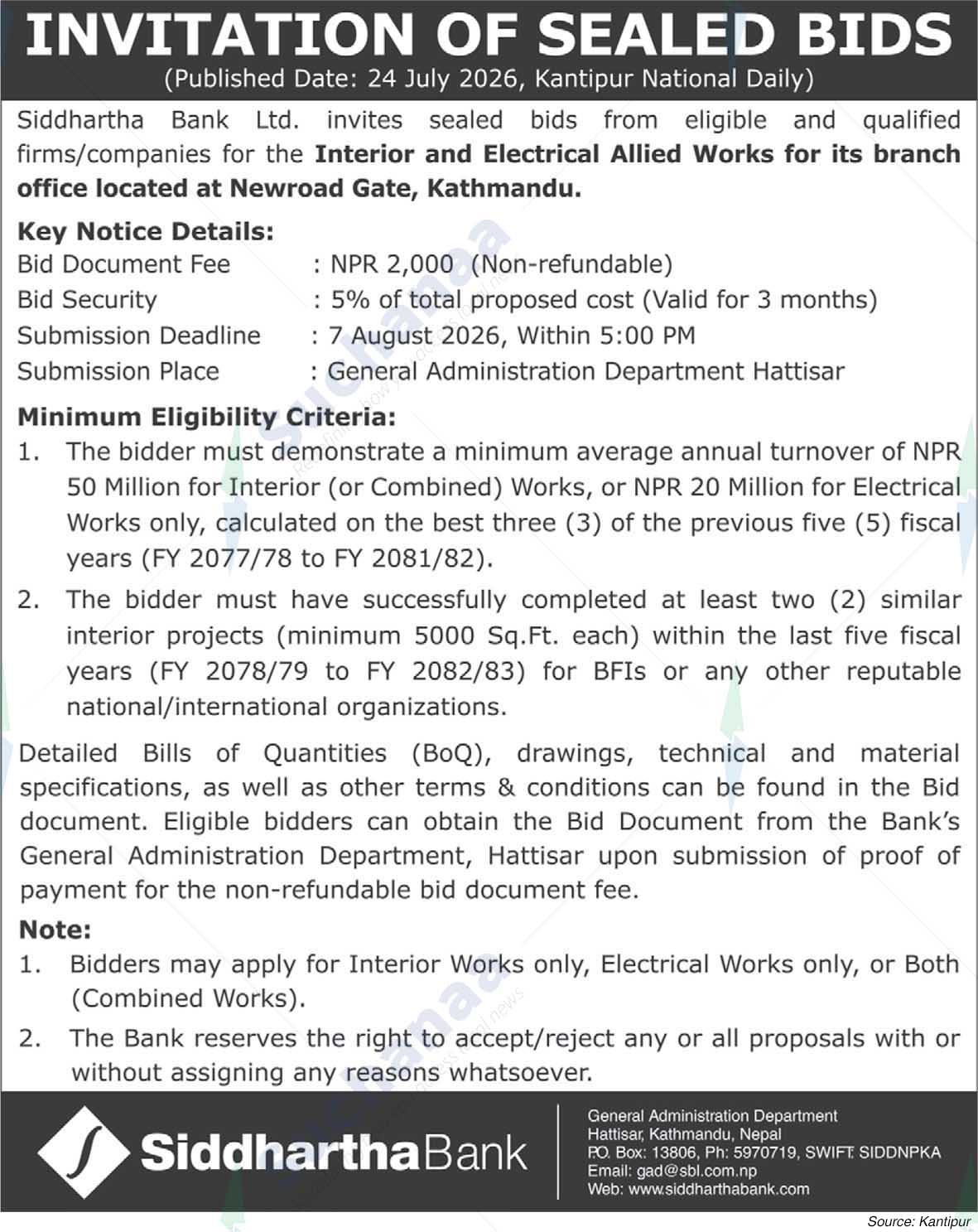 Siddhartha Bank Limited