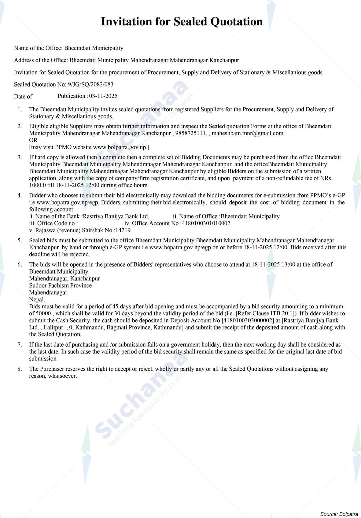 Bheemdatta Municipality