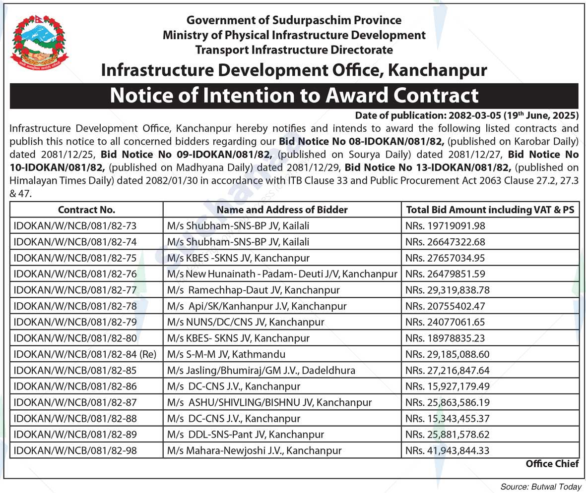 Infrastructure Development Office, Kanchanpur