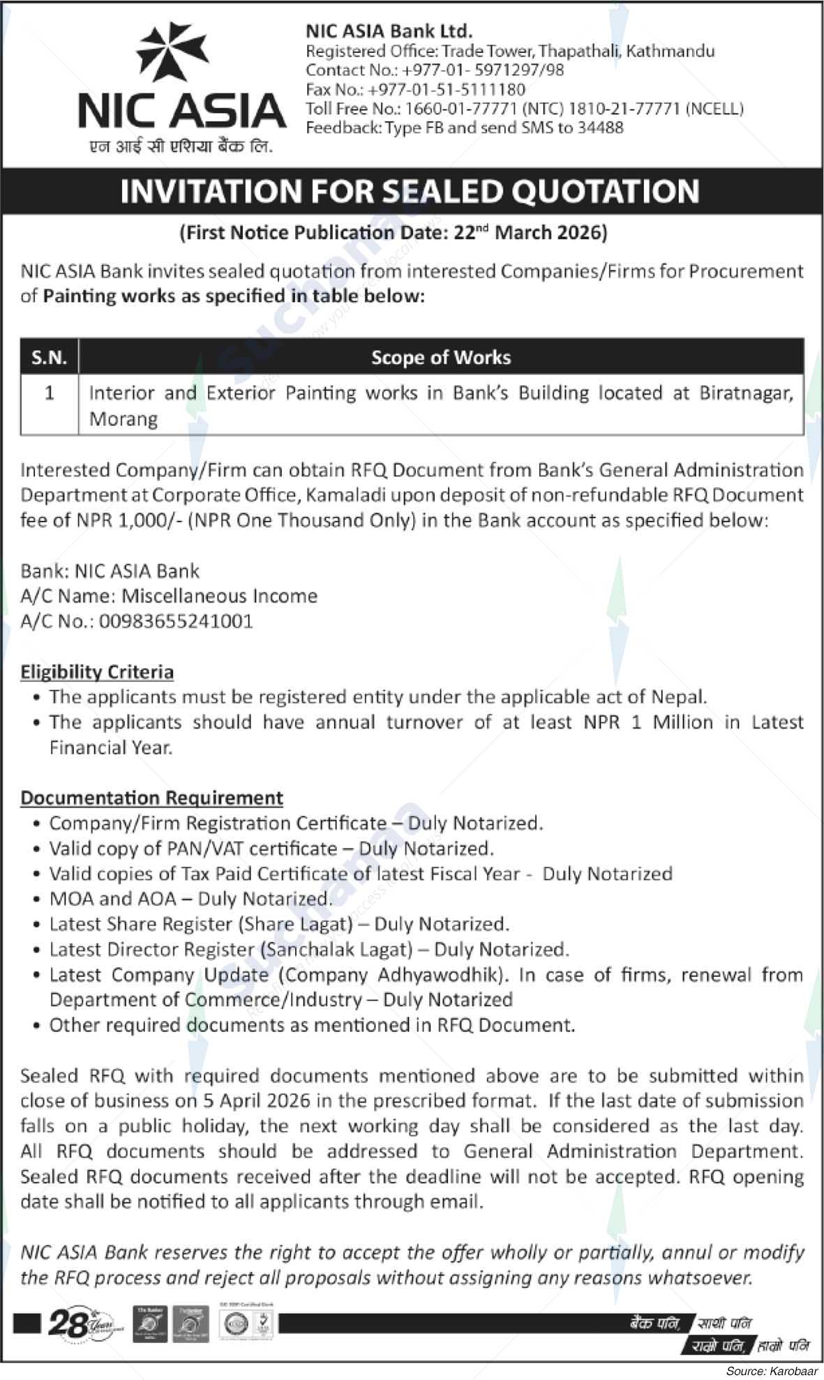 NIC Asia Bank Limited