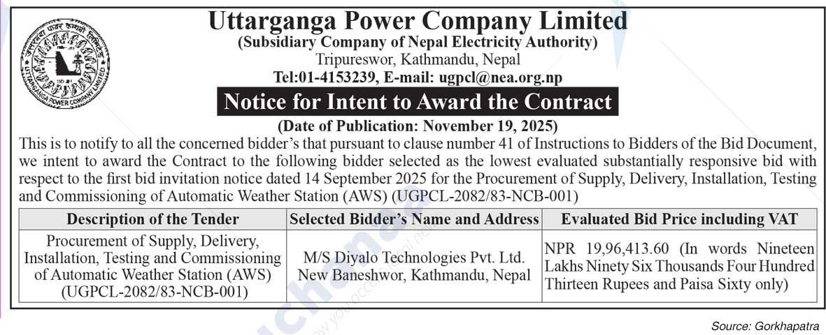 Uttarganga Power Company Limited, Tripureswor, Kathmandu
