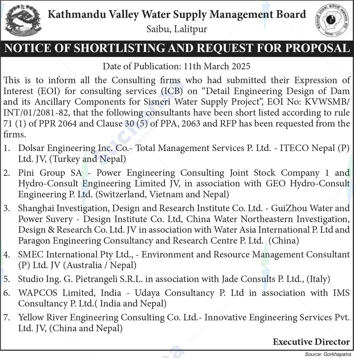 Kathmandu Valley Water Supply Management Board