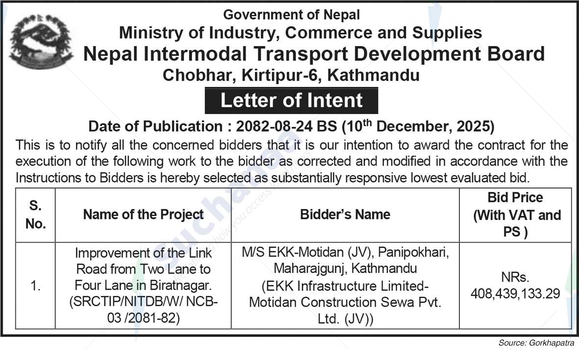 Nepal Intermodal Transport Development Board