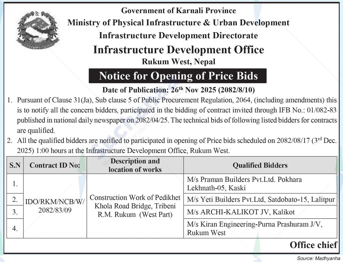 Infrastructure Development Office, Rukum West