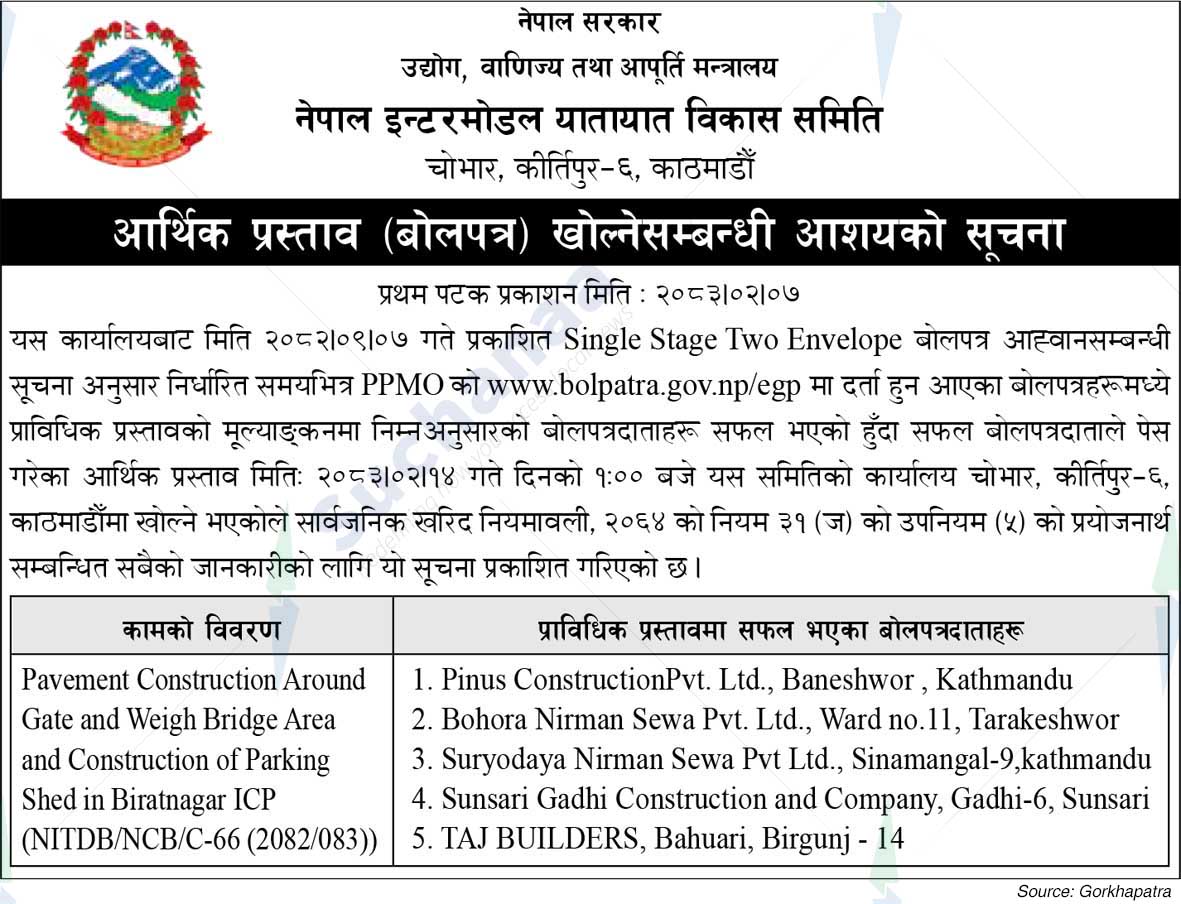 Nepal Intermodal Transport Development Board