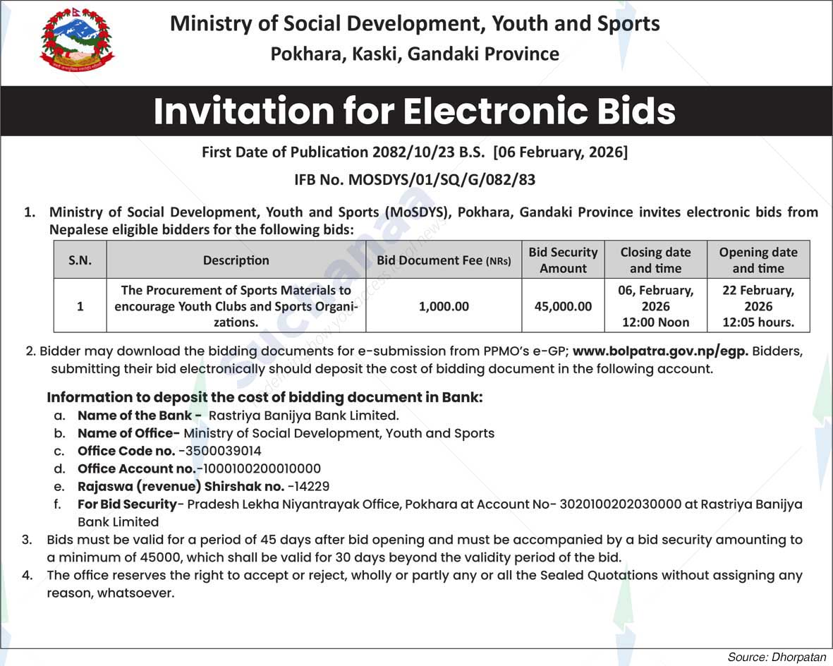 Ministry of Social Development, Youth and Sports, Gandaki