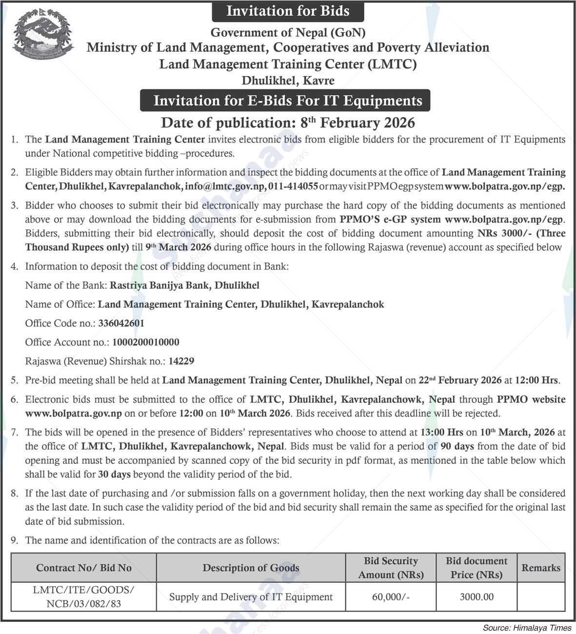 Land Management Training Center (LMTC), Dhulikhel, Kavre