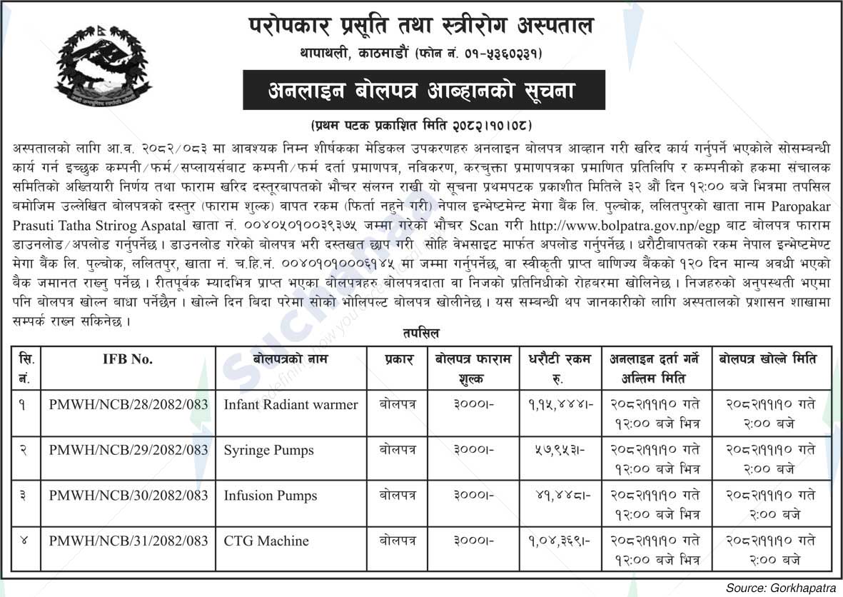 Paropakar Maternity and Women's Hospital