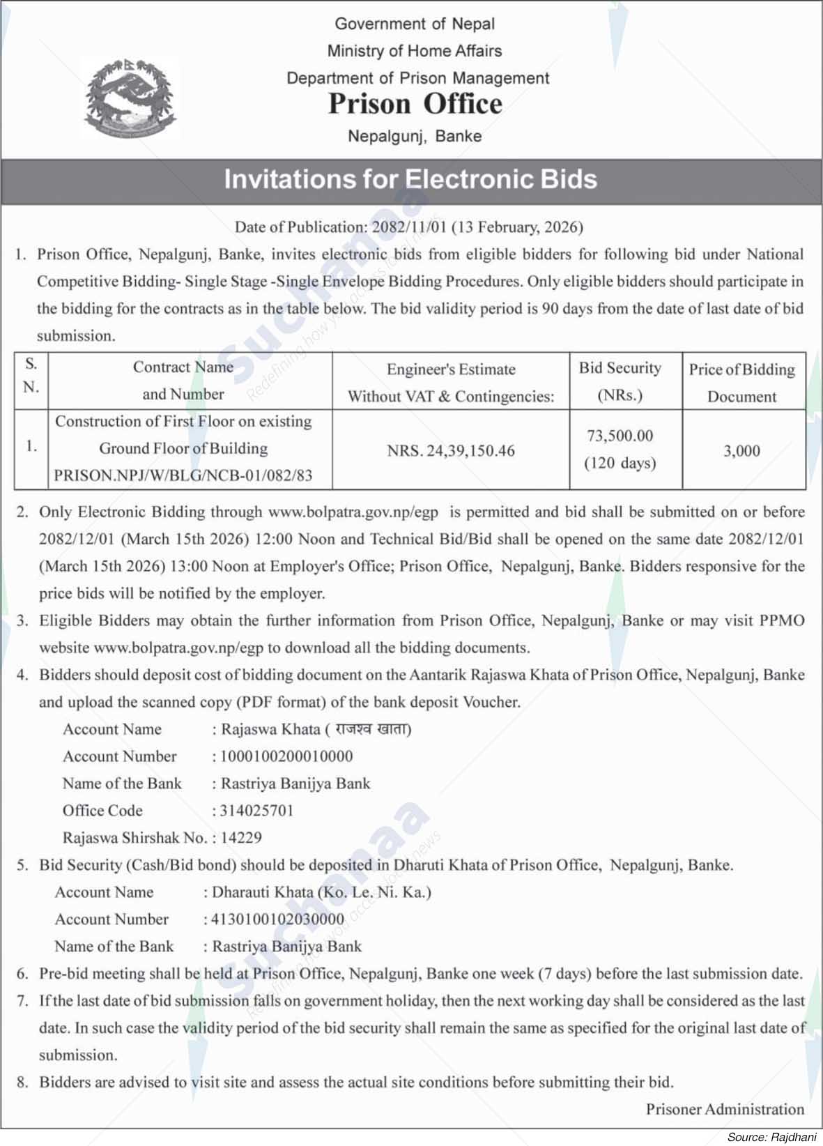 Prison Office, Nepalgunj, Banke
