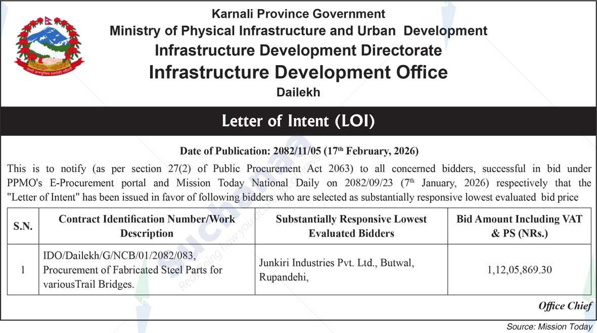 Infrastructure Development Office, Dailekh