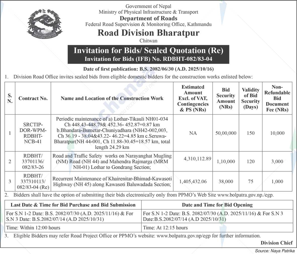 Road Division Bharatpur