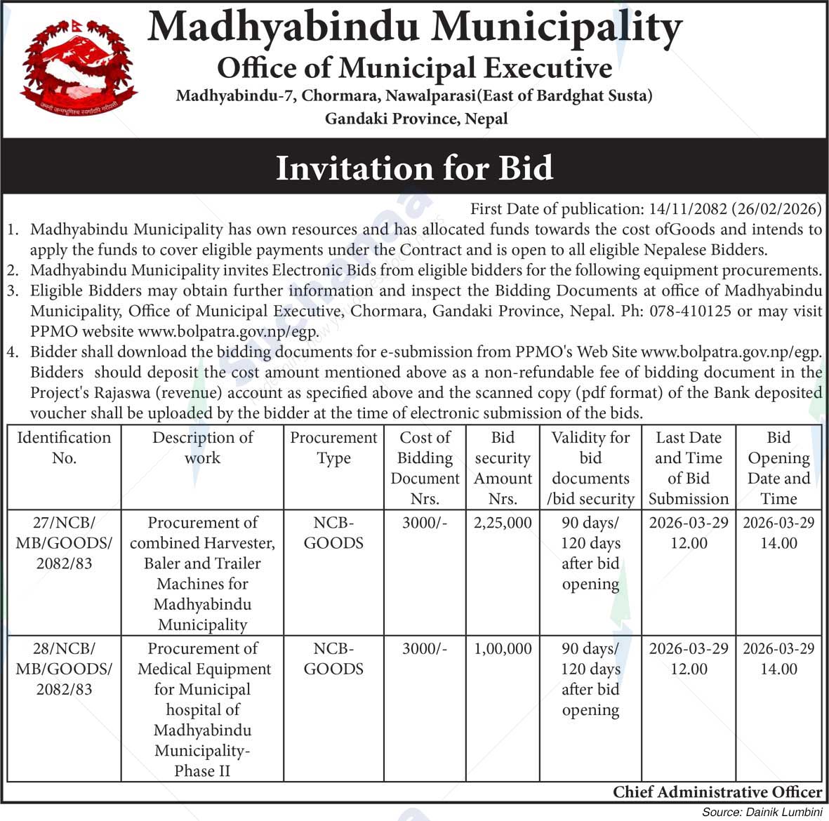 Madhyabindu Municipality