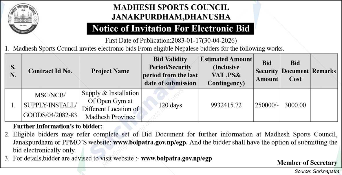 Madhesh Sports Council, Janakpurdham