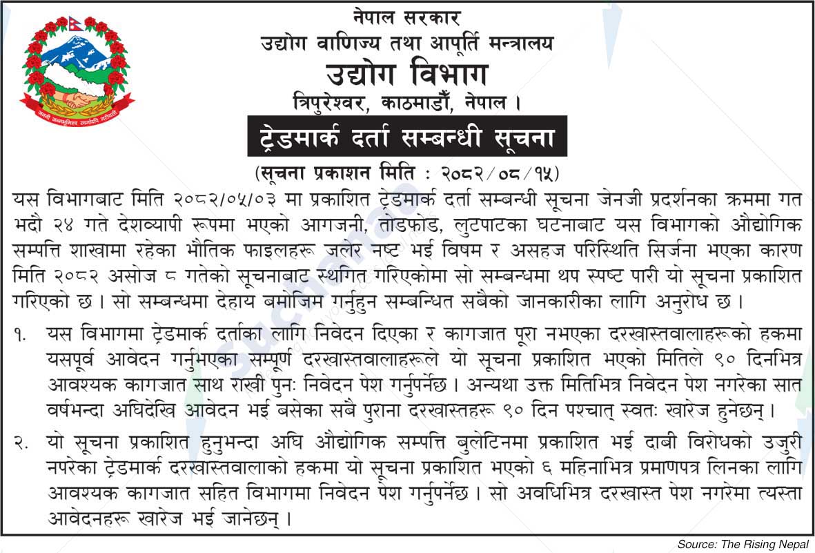 Ministry of Industry, Commerce and Supplies