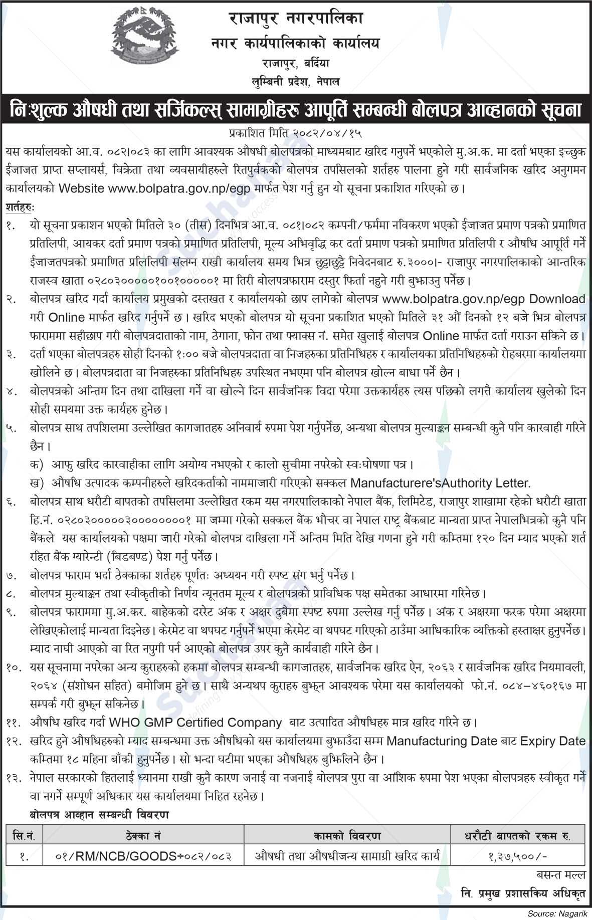 Rajapur Municipality