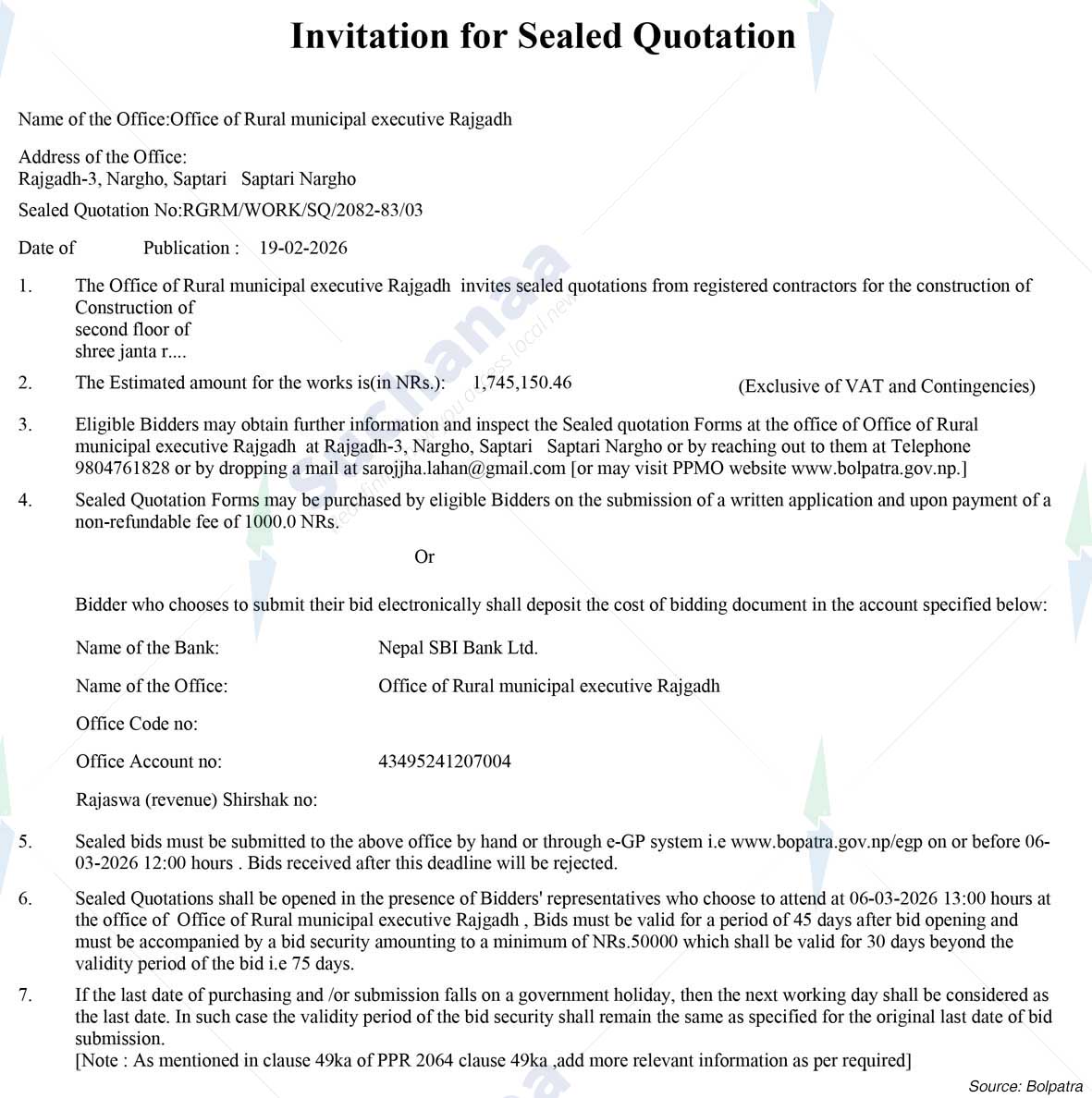 Rajgadh Rural Municipality