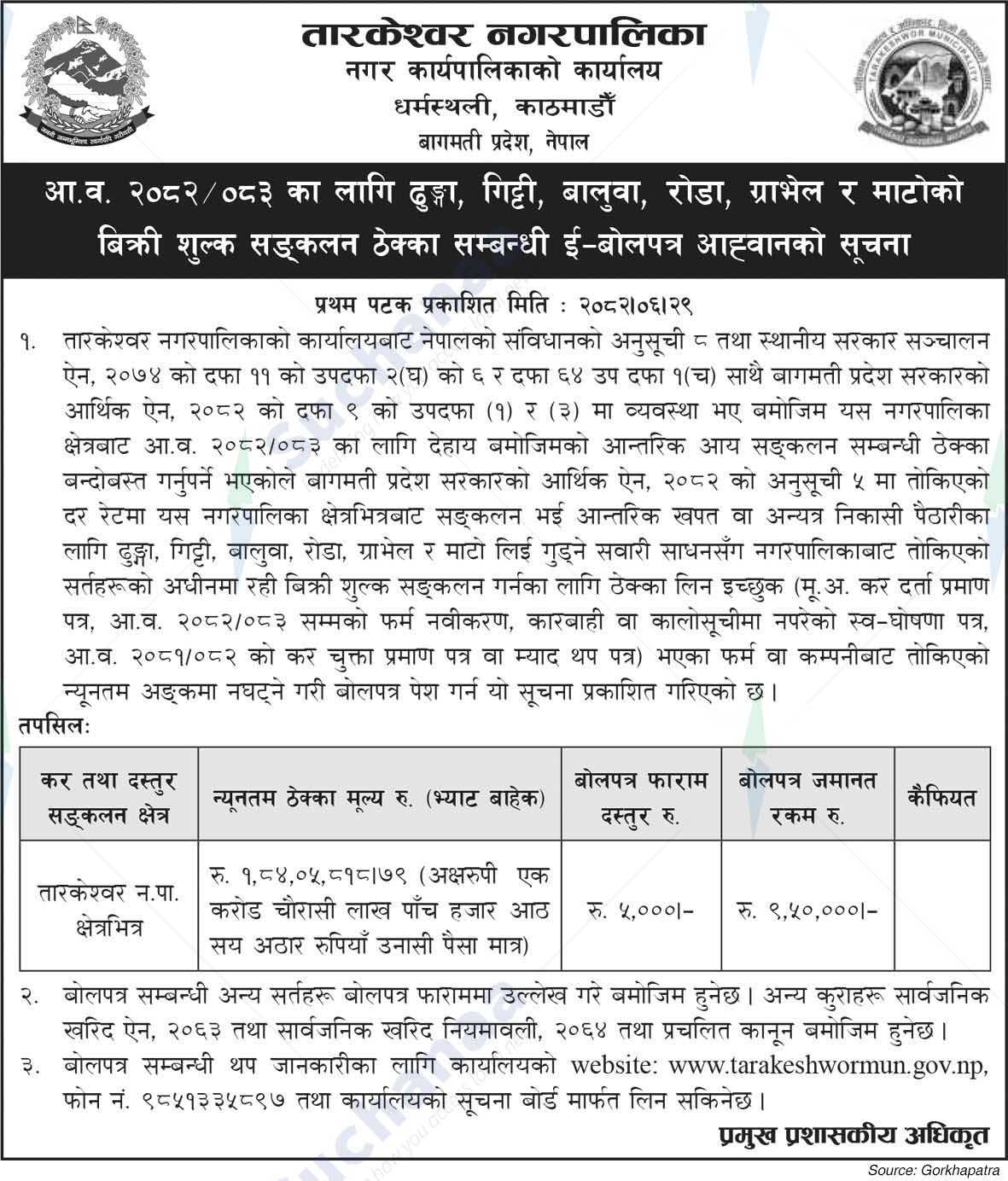 Tarkeshwor Municipality