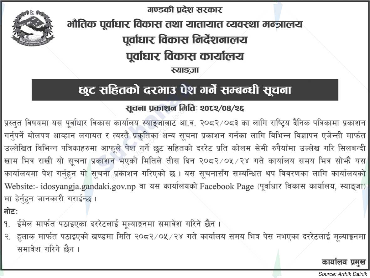 Infrastructure Development Office, Syangja