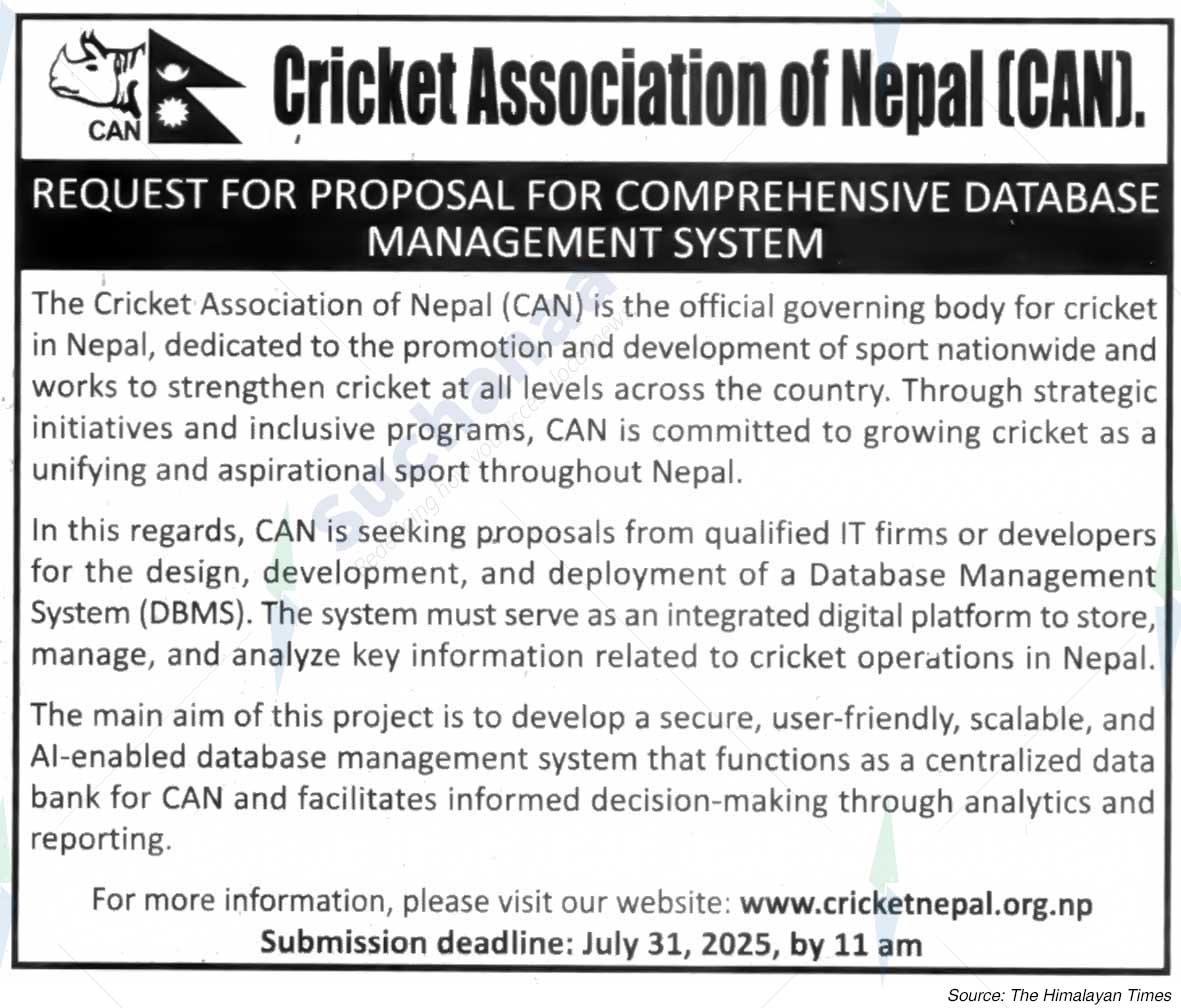 Cricket Association of Nepal (CAN).