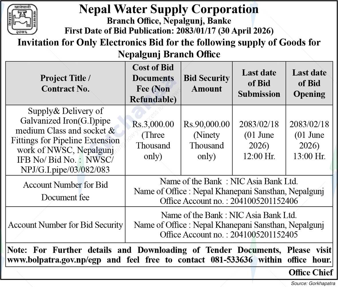 Nepal Water Supply Corporation, Banke