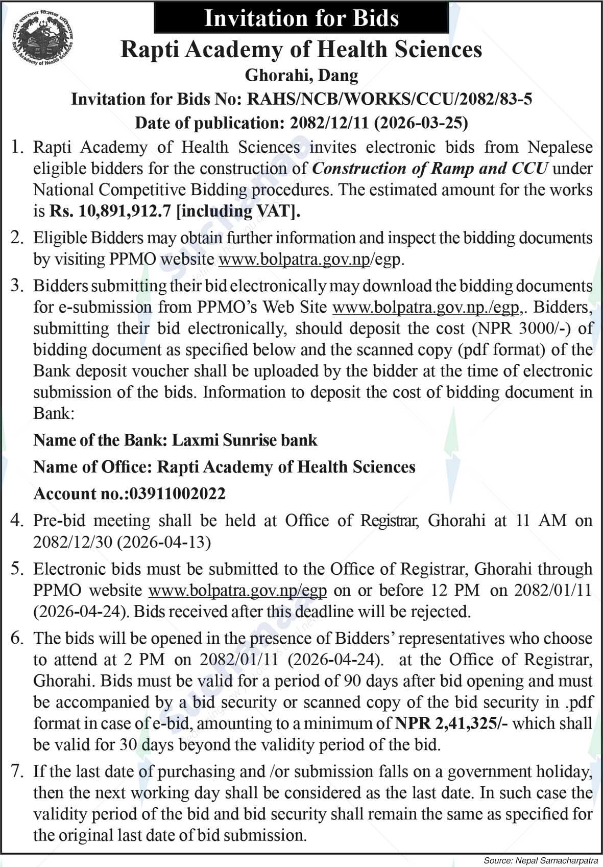 Rapti Academy of Health Sciences