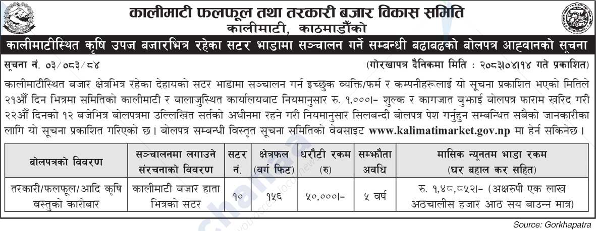 Kalimati Fruits and Vegetable Market Development Board
