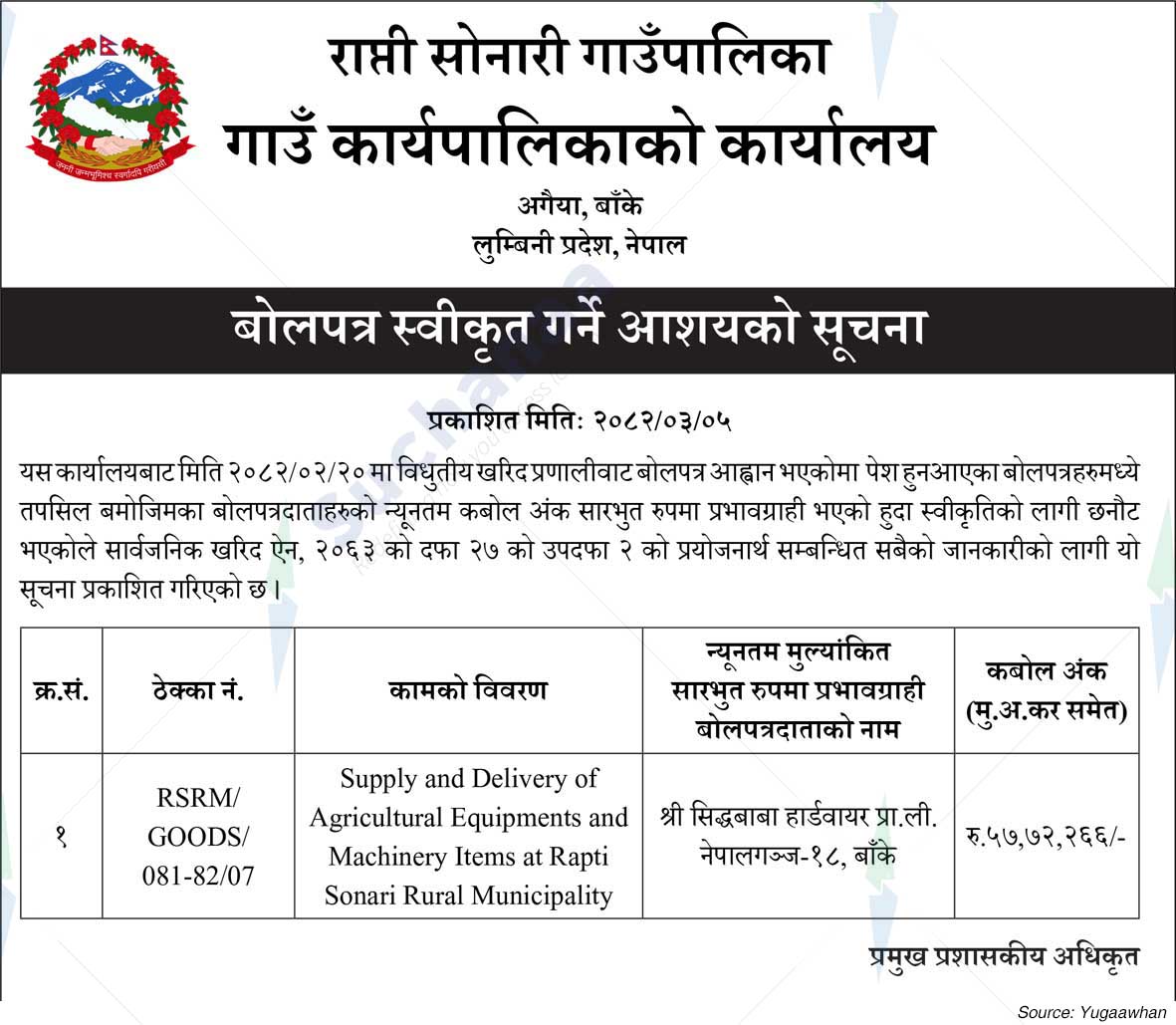 Rapti Sonari Rural Municipality