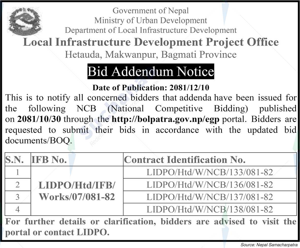 Local Infrastructure Development Project Office