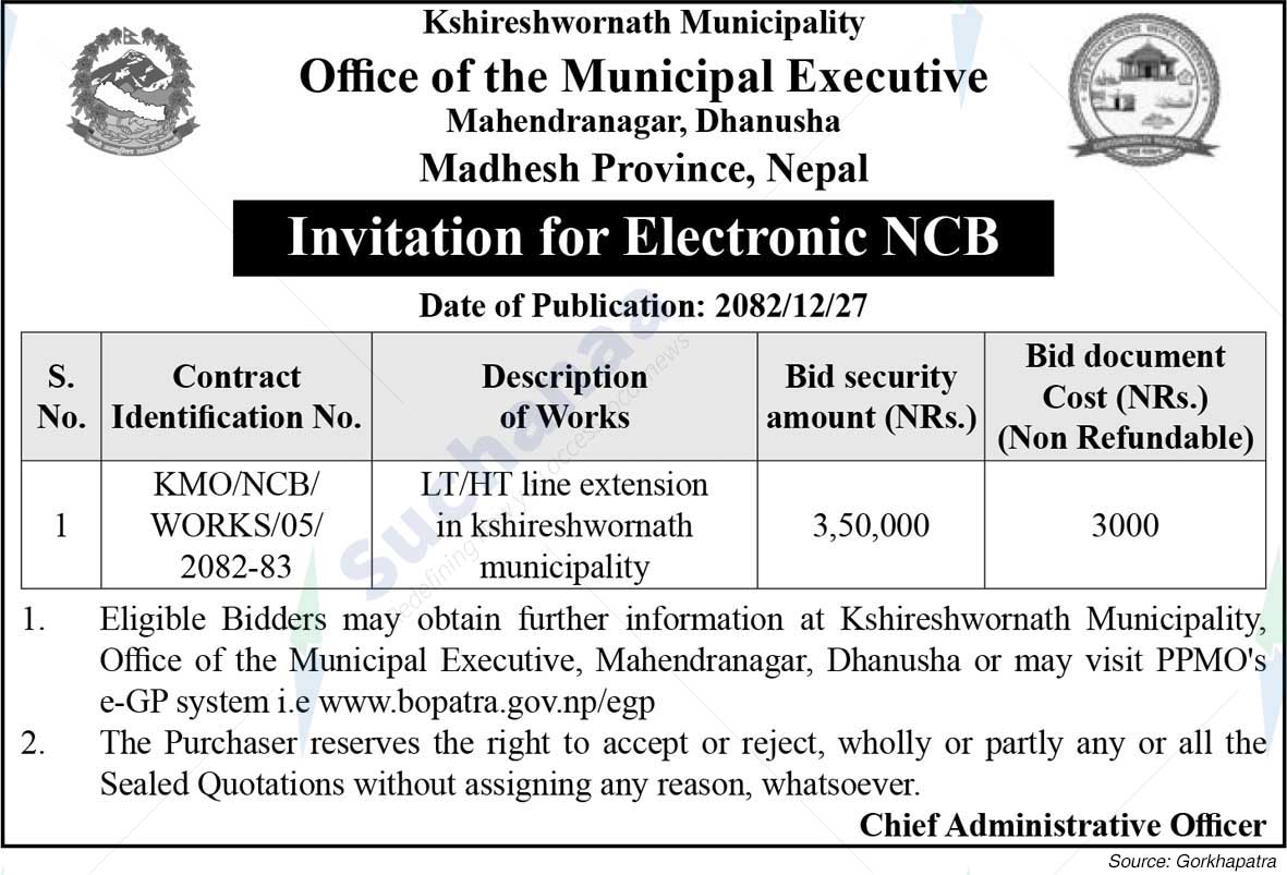 Kshireshwornath Municipality