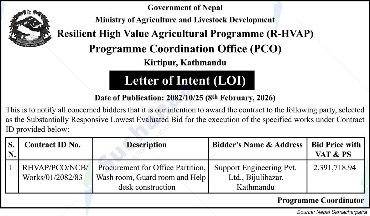 Resilient High Value Agricultural Programme