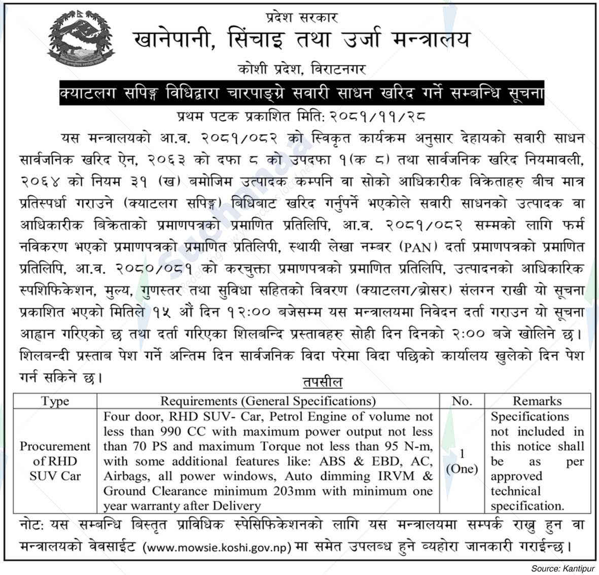 Ministry of Energy, Water Resources and Irrigation