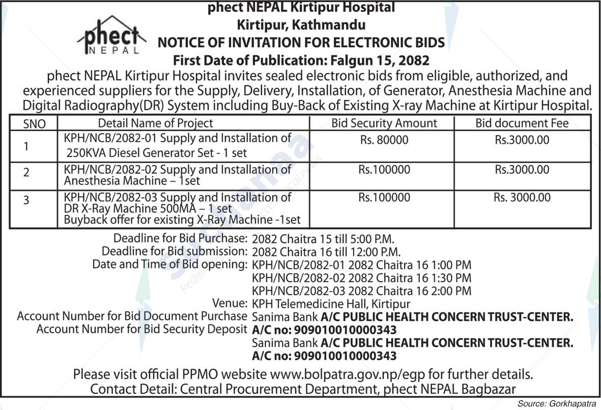 Phect Nepal Kritipur Hospital