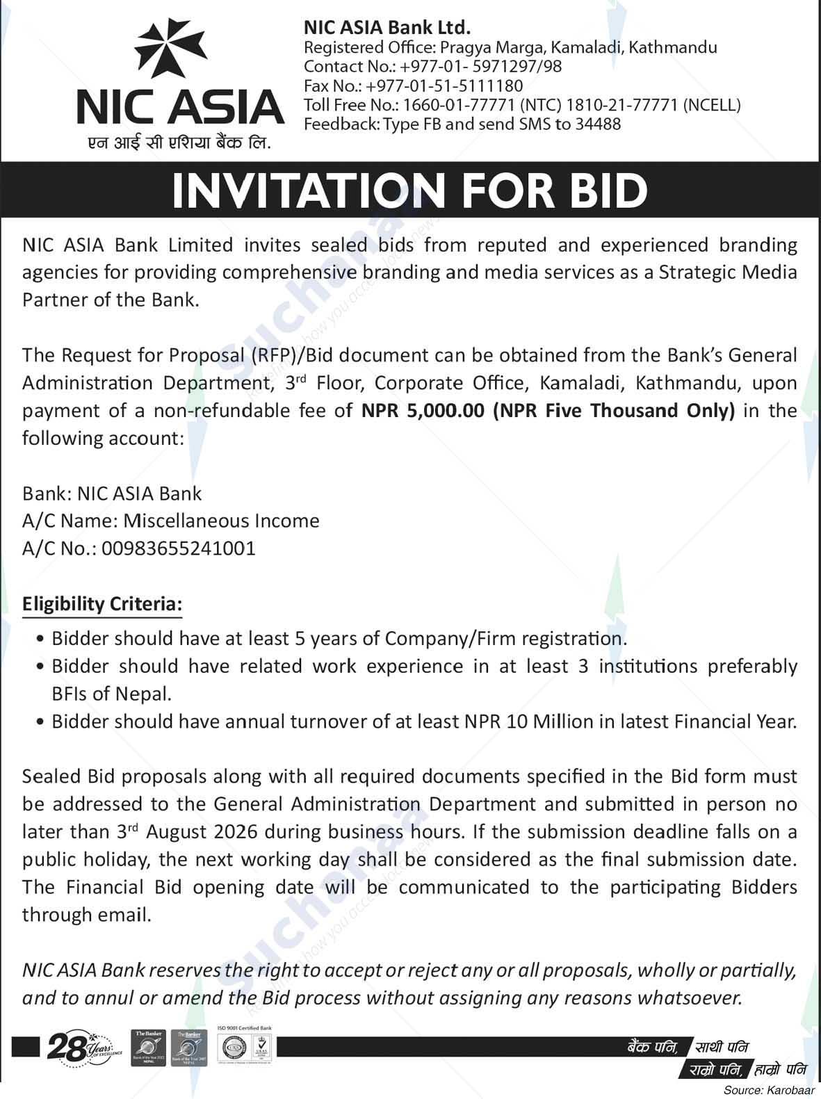 NIC Asia Bank Limited